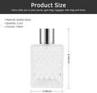 100ml 3 4oz Glass Perfume Atomizer Bottles  2pcs Refillable Empty Perfume Bottle