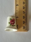 Pink Flower Thimble Vintage Souvenir Collectible