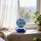 Levitating Globe With White Led Light  Magnetic Floating World Map Globes 360   