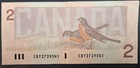 1986 Canada 2 Dollars P94b  Signatures Thiessen-crow  Eby2729541 