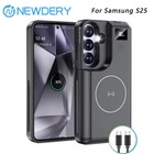 8000mah  Portable Wireless Charging Battery Charger Case For Samsung Galaxy S25