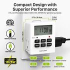 7day Digital Electric Programmable Kitchen Wall Timer Switch Dual Outlet Plug