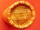 1972-p Obw Original Bank Wrapped Roll Uncirculated Lincoln Memorial Cent Pennies