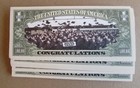 50  Graduation Money Fake  Million Dollar Bills  Free Ship Wholesale Lot