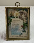 Vintage Antique Victorian Trade Card Ephemera Framed  Victorian Boy  Companion