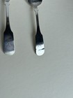 Two American Antique Coin Silver Teaspoons Marked Z Bradley