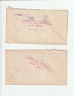 1934-35 Guatemala Airmail Cover Envelopes To Usa With 5 Stamps Each