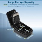 Upgrade Sl-591 Car Window Lock Box For Turo Car Key Lock Box Car Window Black