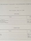 1910 Document Dunkard Valley Telephone Company Sand Rock Hero Garrison Pa Pennsy