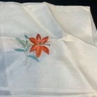 10 Vtg Hankie Lot Silk Linen Floral Embroidered Handkerchief Napkins Craft