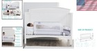 Safety Swing Down Crib Rail For Toddlers - 33    Bed Guard With Gap Guard System