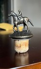 Blanton   s Bourbon Stopper Letter    b    Whiskey Cork Bottle W  Race Horse   Jockey 