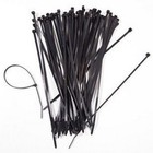 200 Pack Lot Pcs - 8  Inch Uv Resistant Nylon Cable Zip Wire Tie 40 Lbs - Black