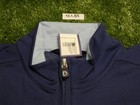 B Draddy Mens Russel Quarter-zip Golf Pullover Ngla Logo Regal Blue Extra Large