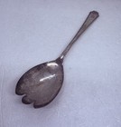 Vintage Wma Rogers Aa Silver Plated Salad Serving Spoon 8 5    Ornate Handle 29