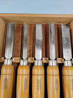 Amt Wood Working Turning Lathe Tools Cutters Chisels 10 Pcs W Wood Storage Box