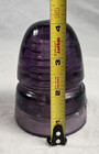 Vintage W g m  Co Cd 121 Purple Amethyst Glass Insulator Chipped Display