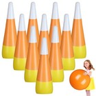 11 Pcs Giant Inflatable Bowling Set 27 Inch Pins With 23 Inch Candy Corn