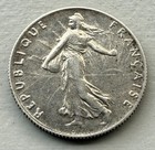 1916 France 50 Centimes Silver Coin    au  Condition