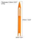 2pcs Netting Needle Shuttles 10  Plastic Fishing Net Repair Mending Tool Orange