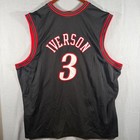 Mitchell   Ness Allen Iverson Philadelphia 76ers 2000-01 Jersey Black 4xl Nwot