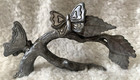 Pewter Family Of Butterflies Butterfly On Branch Figure Signed Hunter