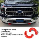 Front Tow Hook Covers For Ford F150 2004-2026 For Red Ford F150 2004-2026