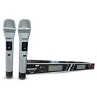 5 Core Uhf Dual Wireless Mic System 2 Handheld Mics For Pa   Stage Use