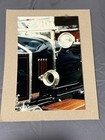 Vintage Classic Car Headlamp Photo 8x12 Mounted Kodak Print Automotive Art