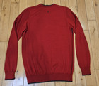 Nike Golf Tiger Woods Collection Merino Wool Blend Red Sweater Men s M