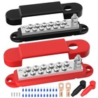 Power Distribution Block 12v 150a 1 4  Stud Marine Bus Bar 12 Volt Dc Battery   