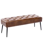 Modern Leather Upholstered Bench Velvet Bench For Bedroom Entryway Ottoman Bench