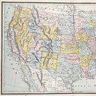 1887  United States Map Original  18x11 5   Large Double Page - Railroads