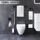 5 Piece Matte Black Bathroom Hardware Set Towel Bar Toilet Paper Holder Towel Ri