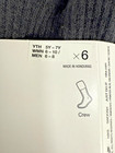 Size M 5y-7y Nike Everyday Plus Crew Socks Black 6 Pairs Dri-fit