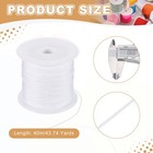0 6mm Nylon String For Bracelets  44 Yards Nylon Beading Thread white 