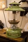 Vintage Sears Big Hat Avocado Lantern Made By Coleman Model 72243 Tested Works
