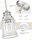 S Farmhouse Pendant Light Fixtures  Hwh 1-light Hanging 2 Pack Brushed Nickel