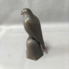 Vintage Bronze Desk Bell Hawk Bird 4 8 Inch Japanese Figurine Sculpture Decor