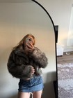 2 Trendy Missguided Faux Fur Coats  Black   Grey Both Included