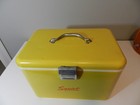 Vintage 1960 s Squirt Soda Advertising Cooler- Vintage Picnic Cooler- Camping