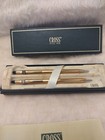 Vintage Cross Pen And Mechanical Pencil Set 10k Gold Cap And Barrel W ccx Emblem