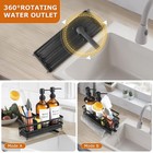 Kitchen Soap Dispenser Set With Sink Caddy - 2x16 Oz Glass Bottles  Sponge Ho   