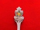 Vintage Sterling Silver   Enamel Canada Small Souvenir Spoon Iq-16