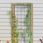 72  Tall Natural Wood Frame Steel Wire Grid Trellis Climbing Vine Plant Support
