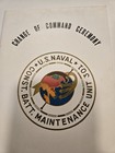 1970 Us Navy Change Command Ceremony Program Chu Lai Republic Vietnam Camp Wall