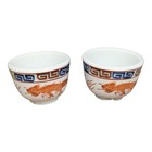 Louie Berkeley Chinese Tea Cups Dragon Phoenix Thick Restaurant Ware Vintage Set