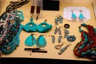 Lot Of Turquoise Colored Jewelry Necklaces  Bracelets And Earrings