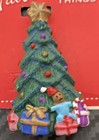 Christmas Tree Ceramic Pin With Multi Color Collectible Jewelry