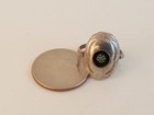 Vintage Navajo Turquoise Sterling Silver Shadowbox Ring Sz 5 5 Scratch Signed M